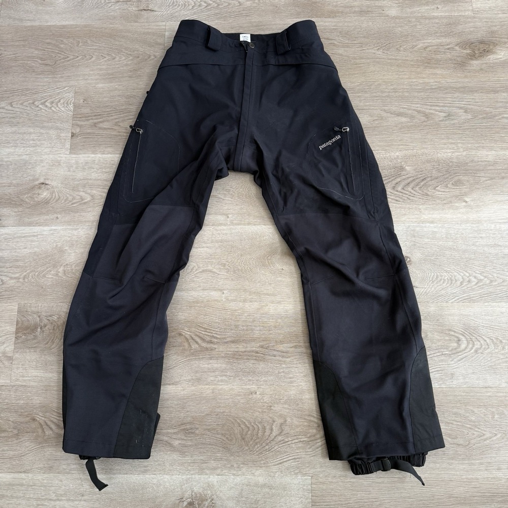 Vintage Y2K Patagonia Womens 10 Black Ski Snow Pants Nylon Waterproof 29385F5